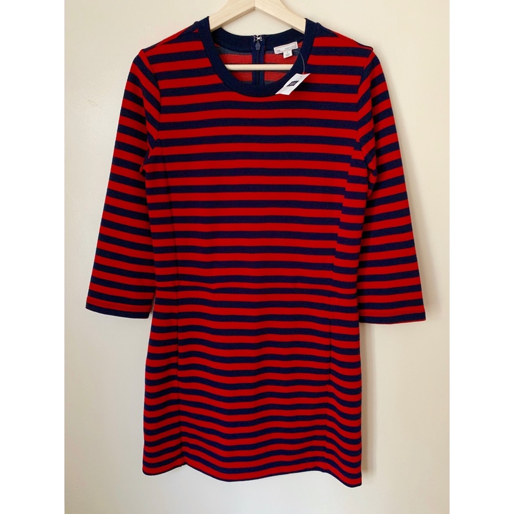 GAP • S • Red Navy Striped Dress With Pockets